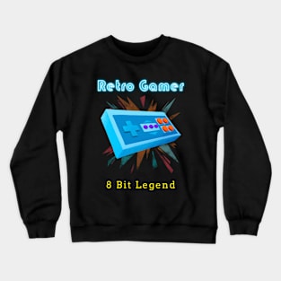 Retro Gamer Logo 23 Crewneck Sweatshirt